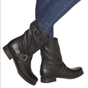 FRYE Black Veronica Mid-Calf Shortie